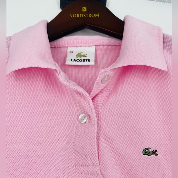 Lacoste Polo Light Pink Women's Size 36/Small - Picture 3 of 4